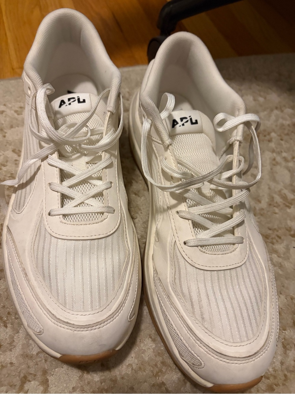APL Men's White Athletic Lace-Up Sneakers